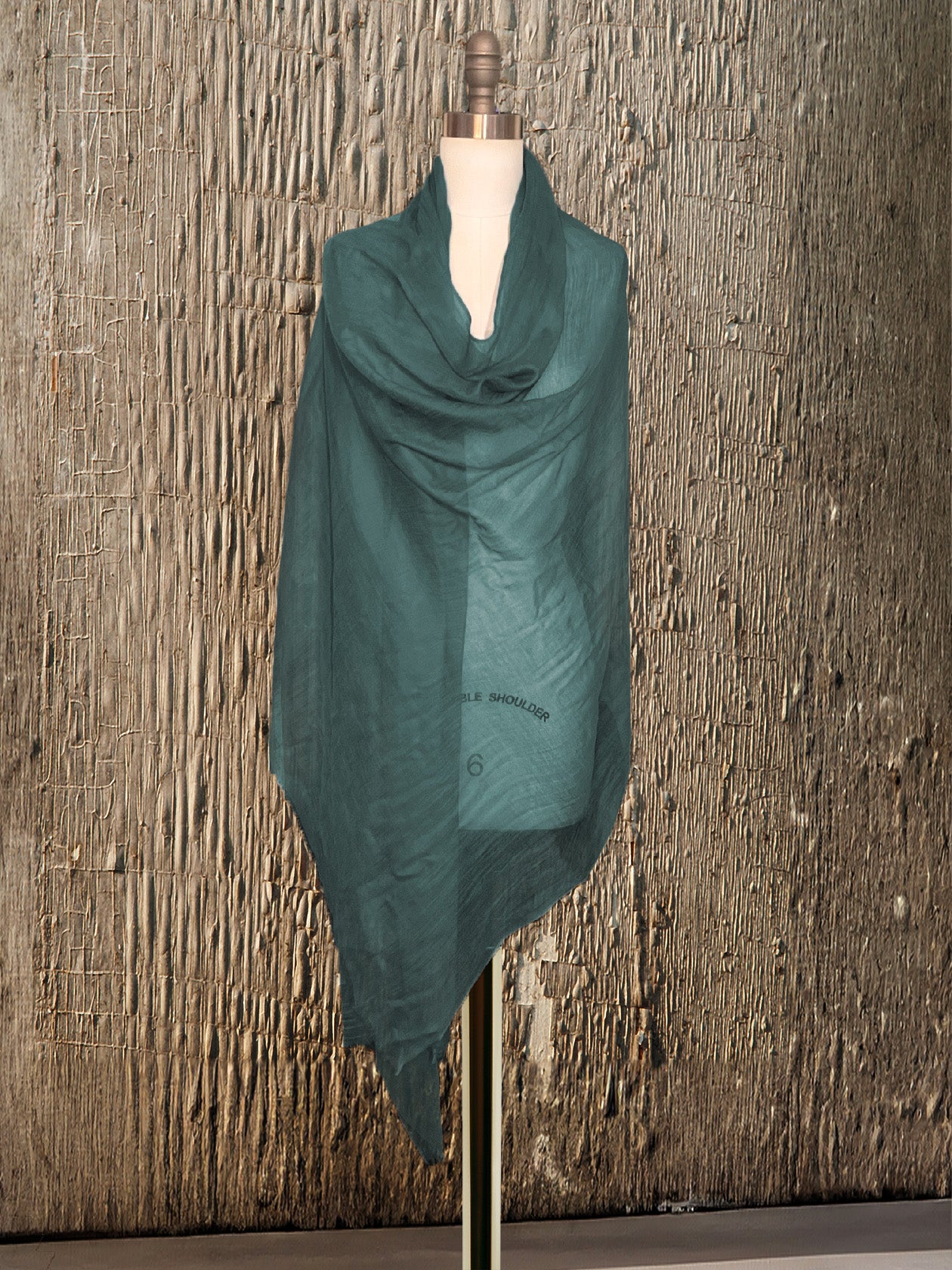 Womens Cashmere 100Ring Pashmina | Rosemary