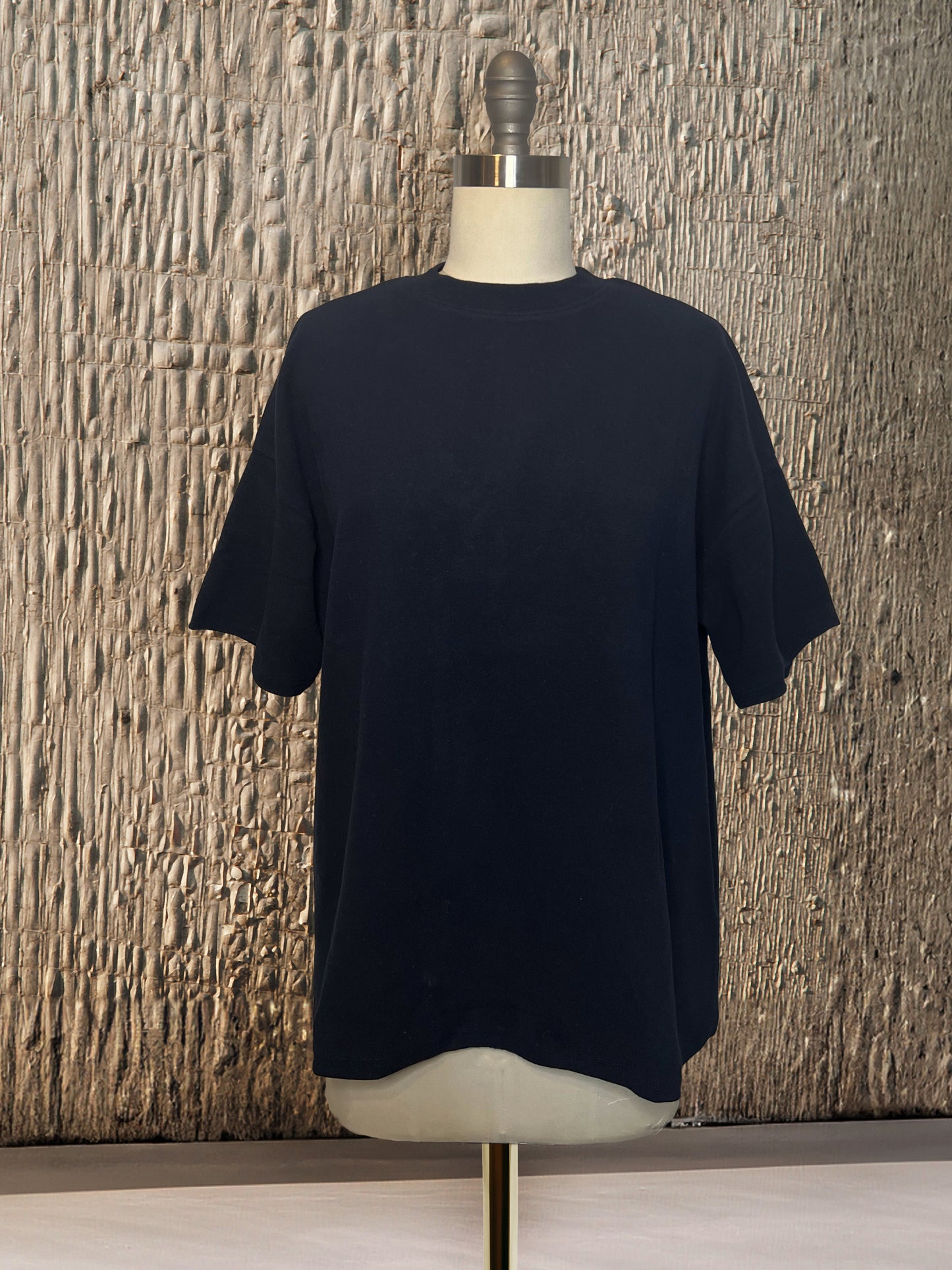 Womens Short Sleeve Knit Top | Navy