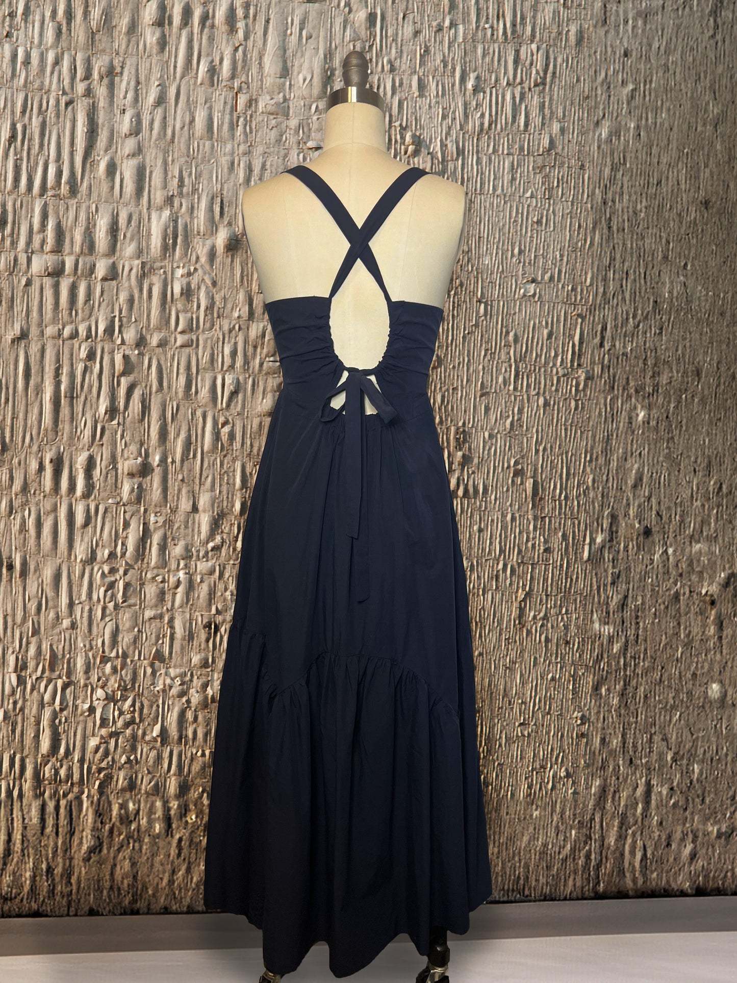 Womens Strap Dress with Pockets| Navy