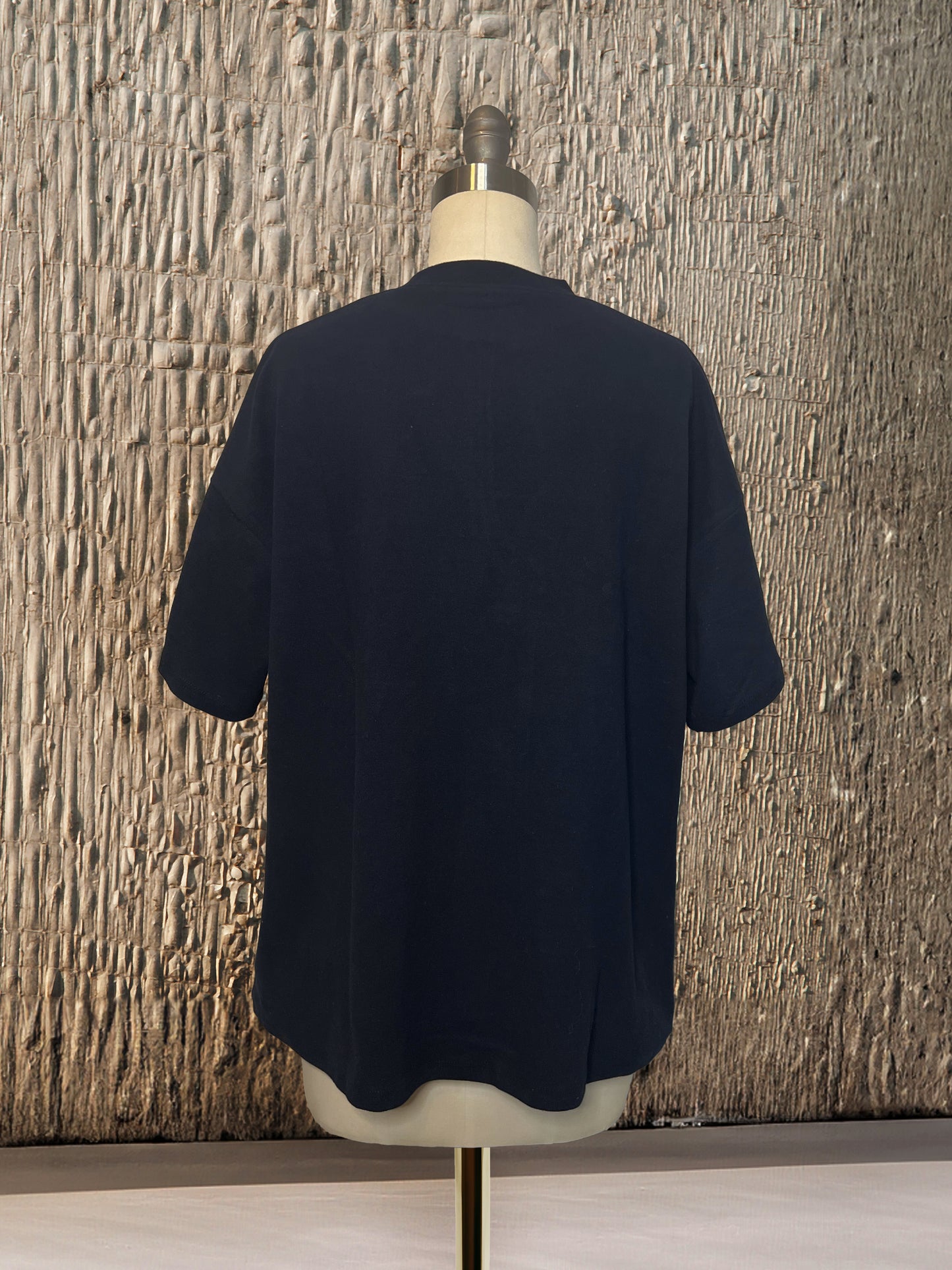 Womens Short Sleeve Knit Top | Navy