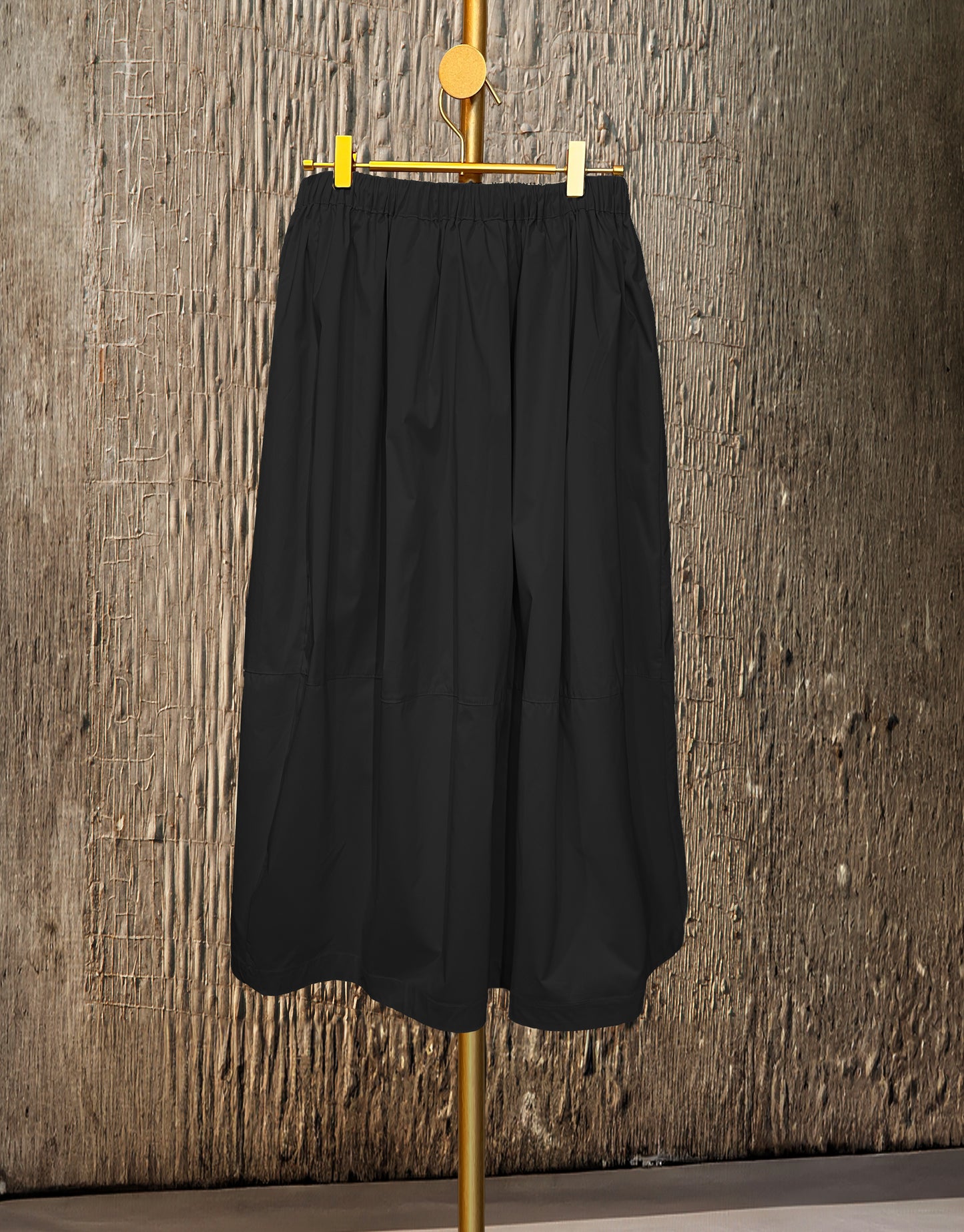 Womens Nylon Pleated Skirt | Black