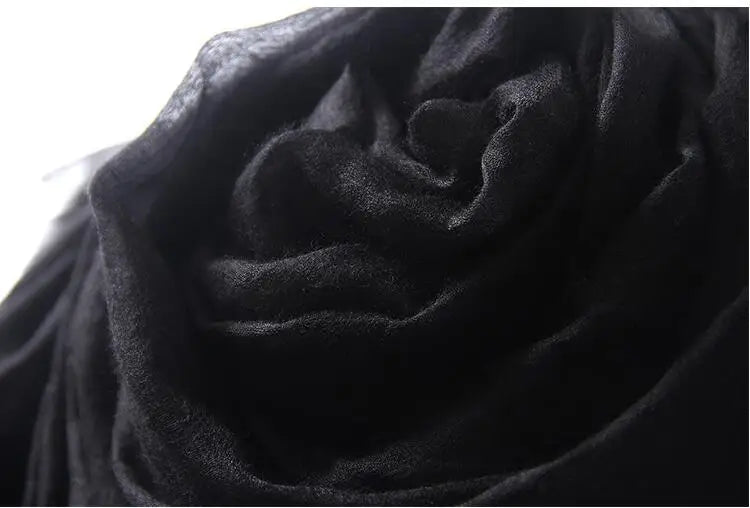 Womens Cashmere 100Ring Pashmina | Black