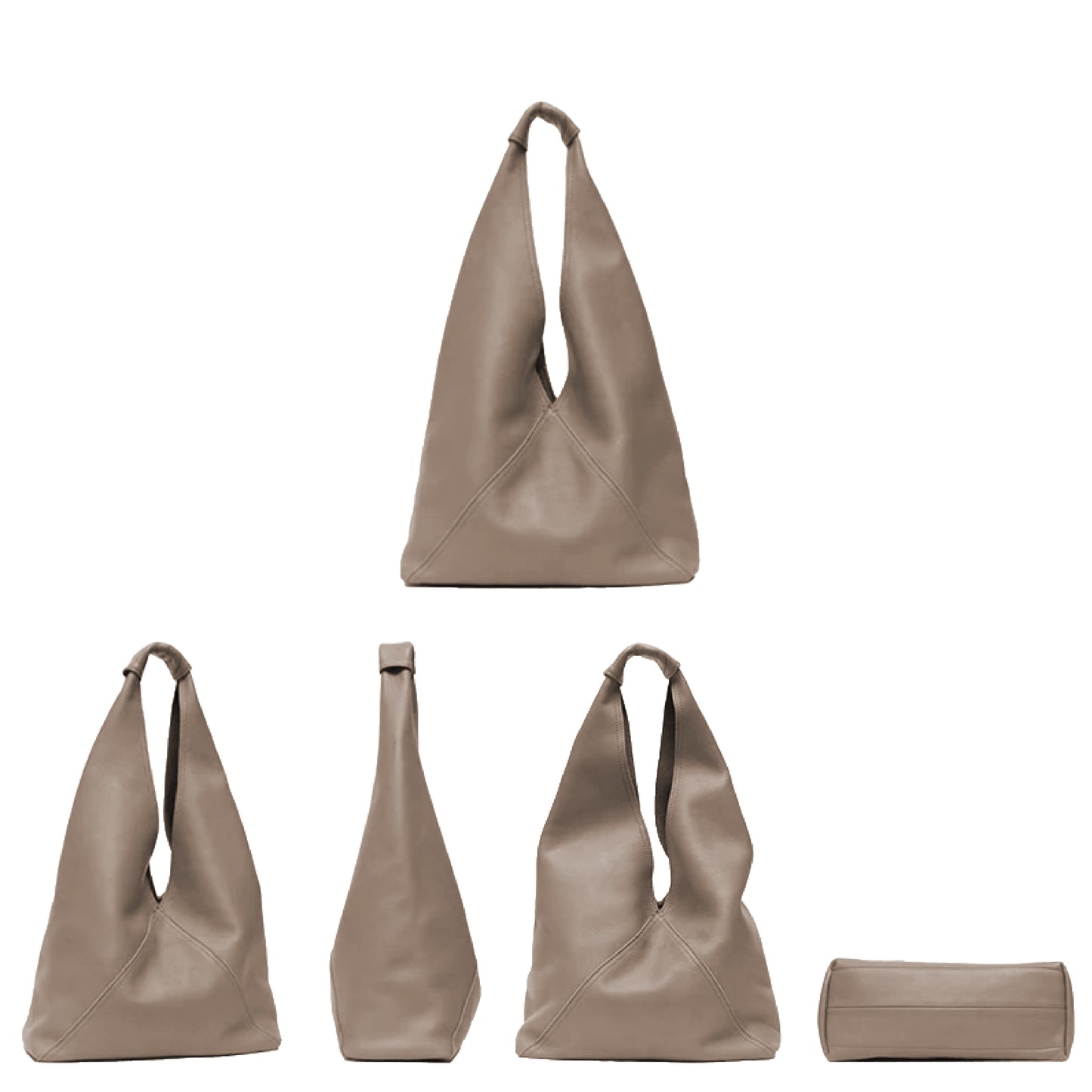 Leather Hobo Bag | Clay